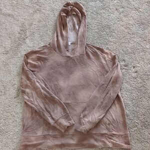 Kaleigh Stitch Fix Pink Tie Dye Hooded Shirt Size Large